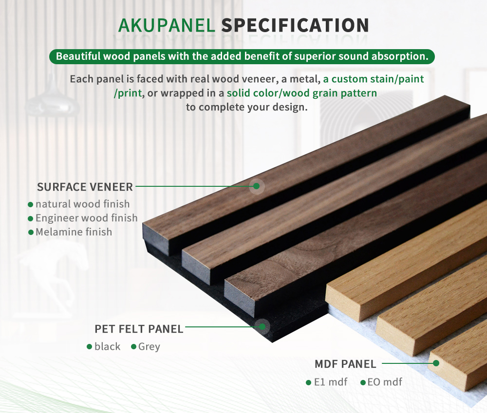 3D Model Design Wood Slat Wall Panels Black Customized For Noise Reduction
