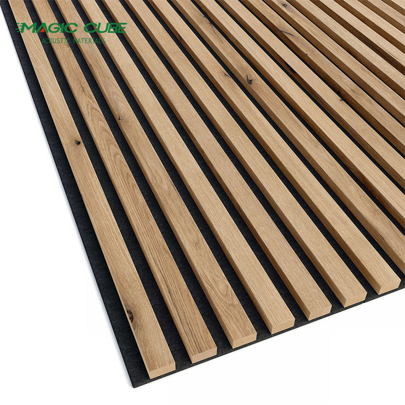 Modern Design Melamine Finish Acoustic Slat Wall Panels For Sound ...