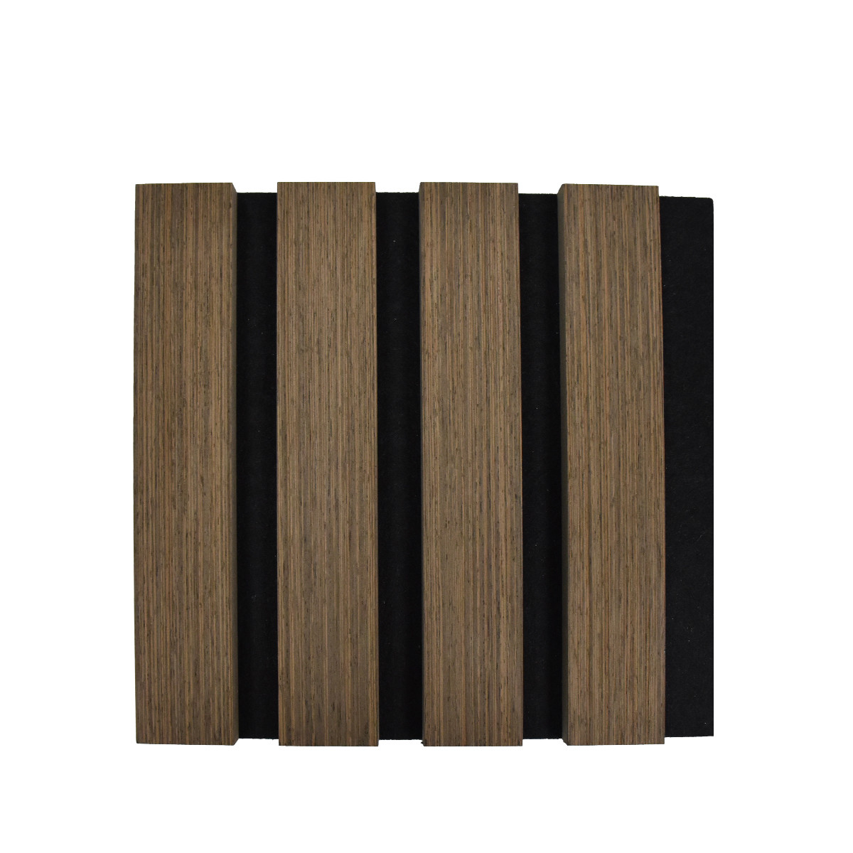 3D Model Design Wood Slat Wall Panels Black Customized For Noise Reduction